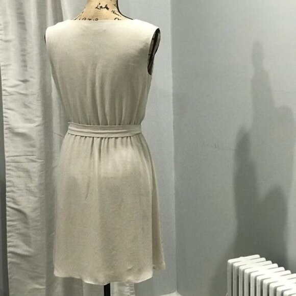 Ann Taylor Loft light green dress size SP sequin sleeveless - Picture 2 of 6